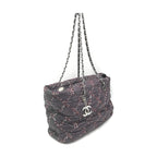 Chanel Paris-Byzance Chain Shoulder Bag Purple Nylon