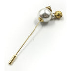 Salvatore Ferragamo Pin Brooch, Pearl Style, Box