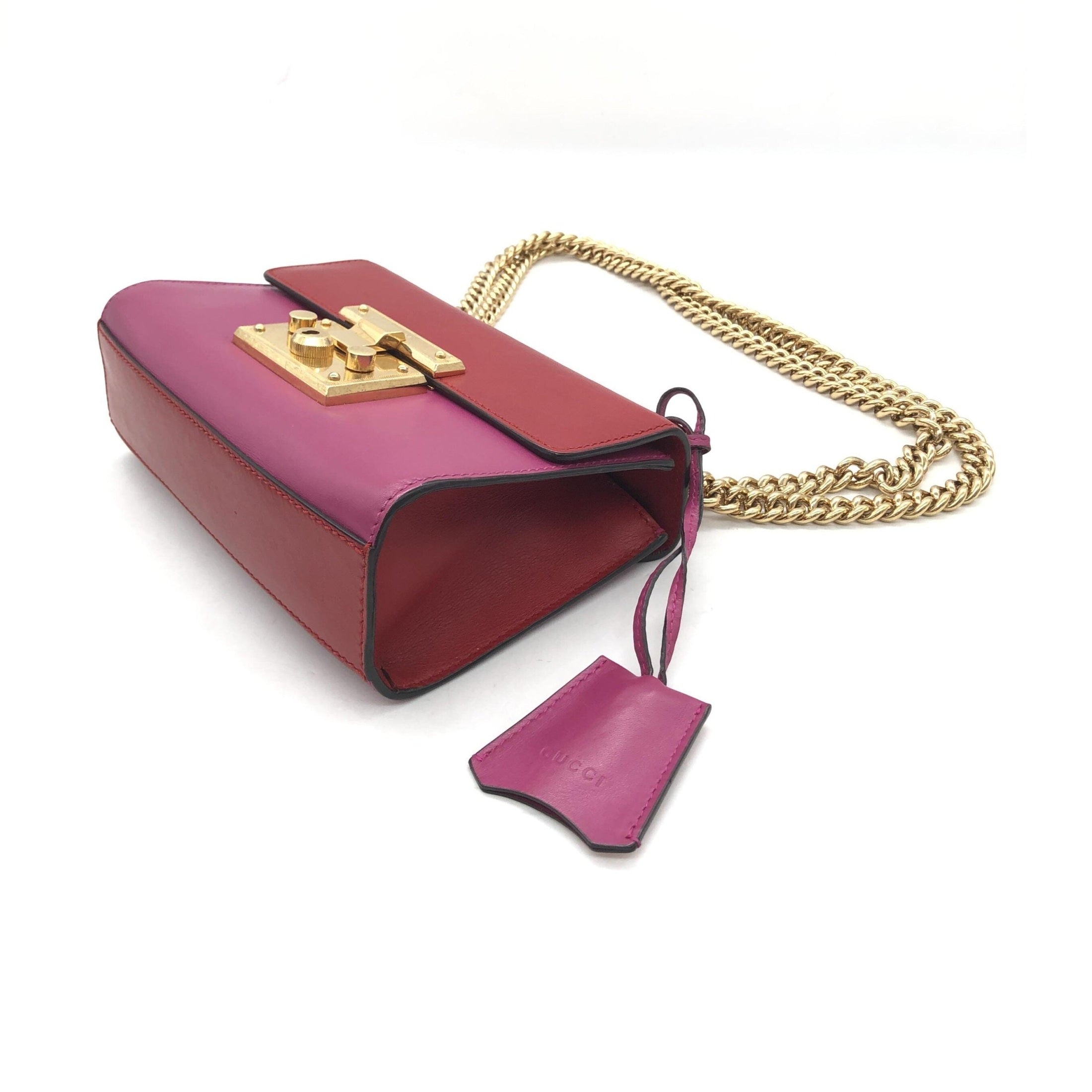 Gucci Padlock Crossbody Shoulder Bag In Pink