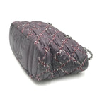 Chanel Paris-Byzance Chain Shoulder Bag Purple Nylon