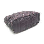 Chanel Paris-Byzance Chain Shoulder Bag Purple Nylon