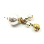 Salvatore Ferragamo Pin Brooch, Pearl Style, Box