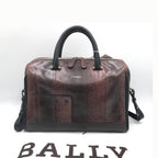 Bally Python Pattern 2WAY Boston Bag