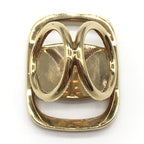Salvatore Ferragamo PLEATS PLEASE Designer Scarf Ring