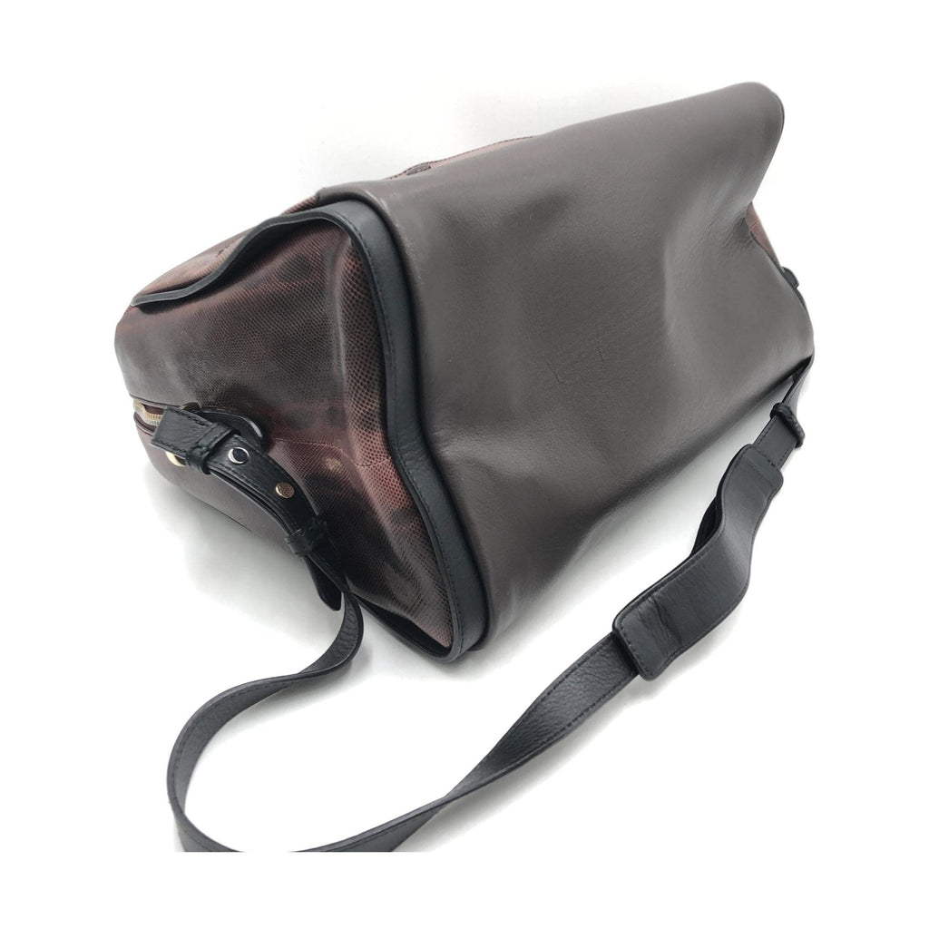Bally Python Pattern 2WAY Boston Bag