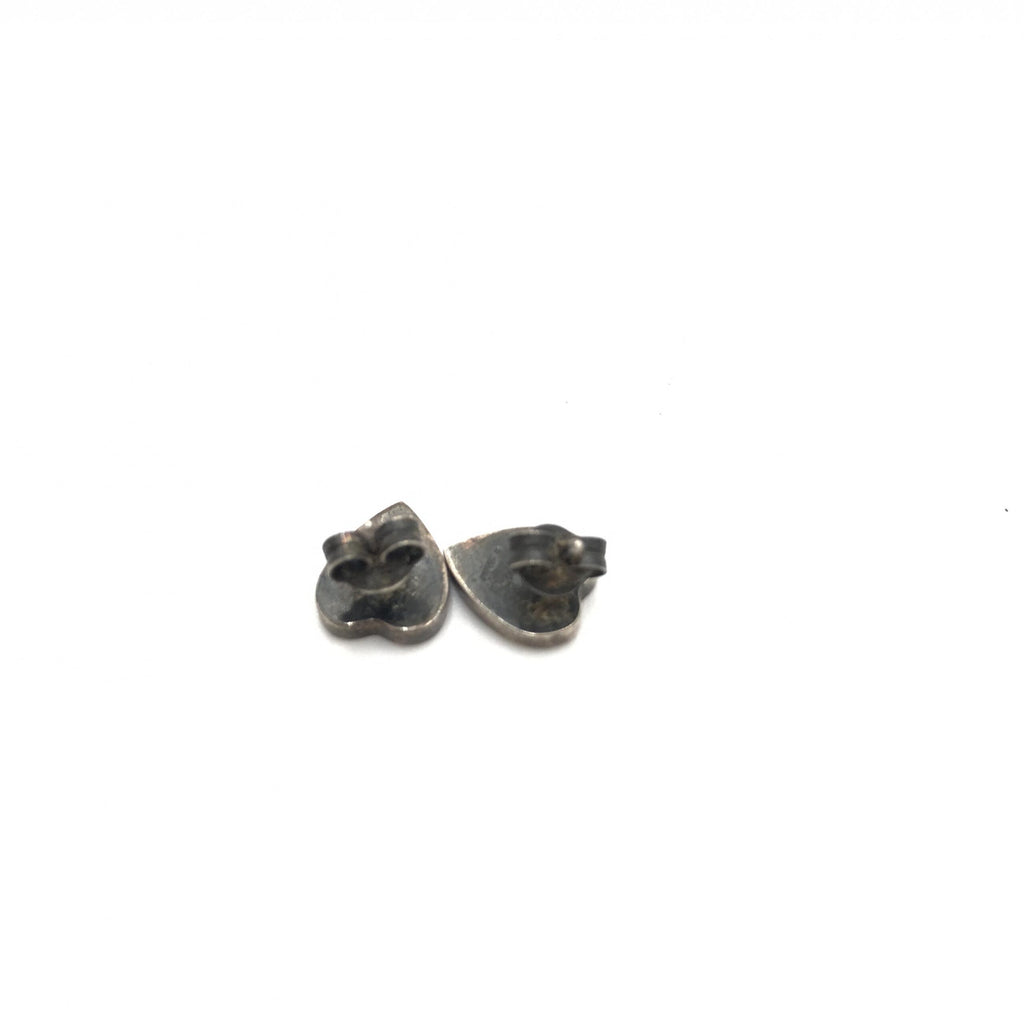 Gucci Silver 925 Heart Stud Earrings