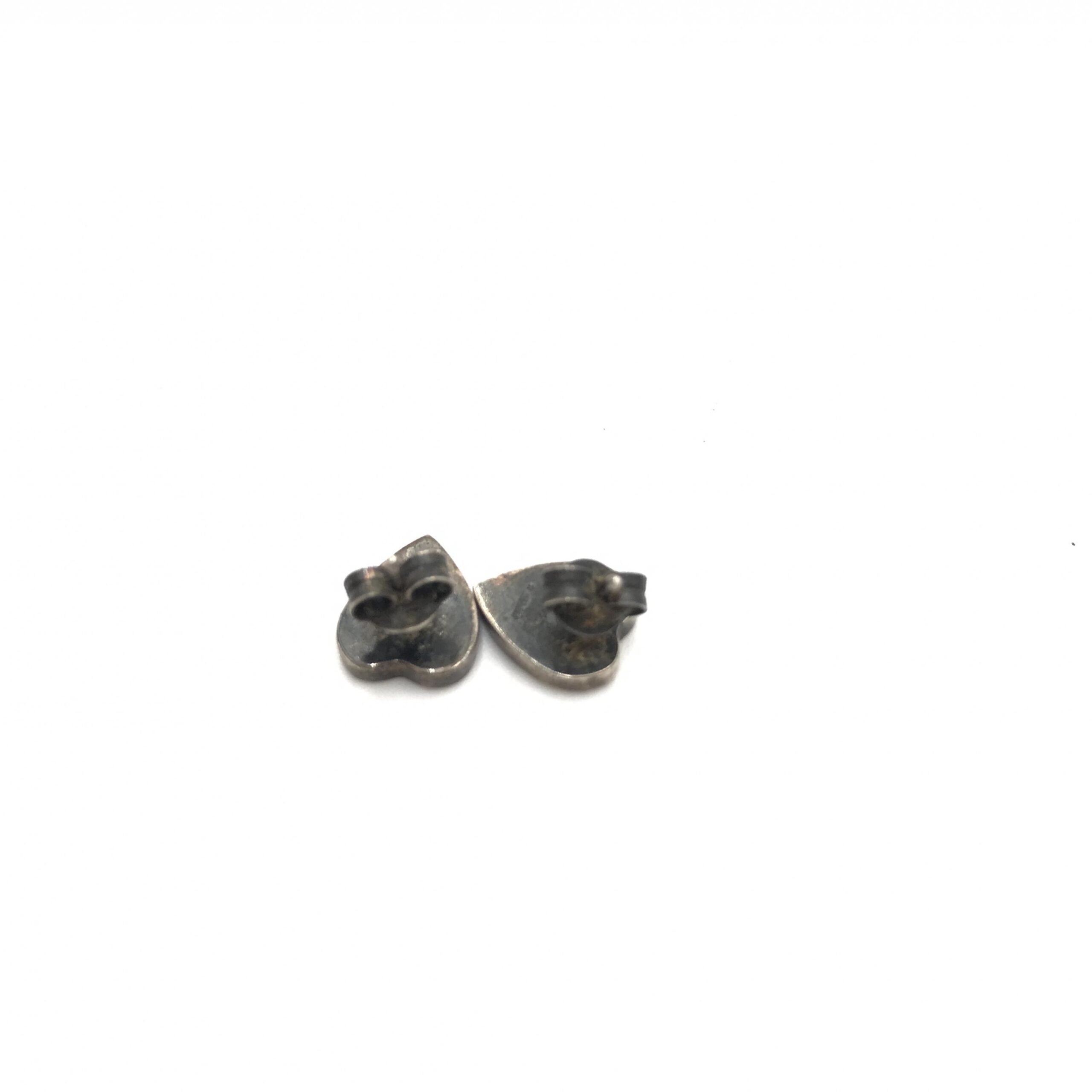 Gucci Silver 925 Heart Stud Earrings