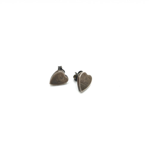 Gucci Silver 925 Heart Stud Earrings