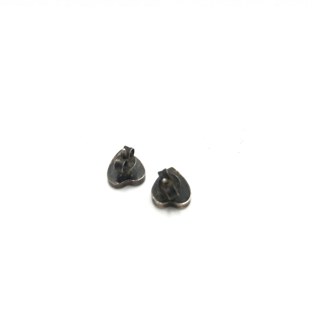Gucci Silver 925 Heart Stud Earrings