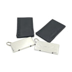 Hermès Silver Tone Half Sun Pendant Set