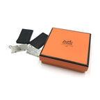 Hermès Silver Tone Half Sun Pendant Set