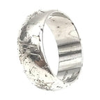 Louis Vuitton Silver-Tone Monogram Band Ring