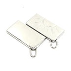 Hermès Silver Tone Half Sun Pendant Set