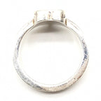 Gucci Sterling Silver Heart Trademark Ring, US Size 5.5