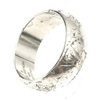 Louis Vuitton Silver-Tone Monogram Band Ring