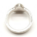 Gucci Sterling Silver Heart Trademark Ring, US Size 5.5