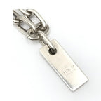 Gucci Sterling Silver Logo Plate Chain Bracelet