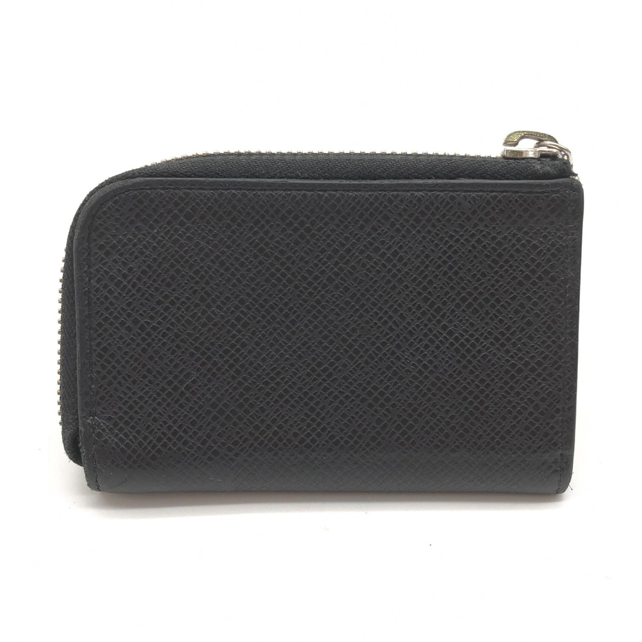 Louis Vuitton Taiga Zippy Coin Purse In Black