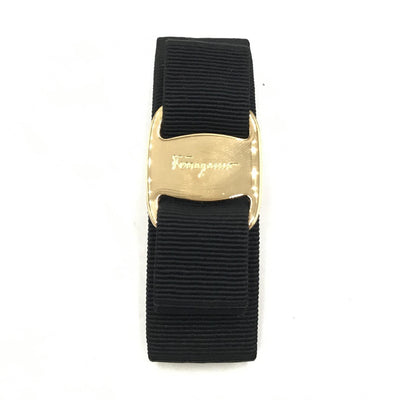 Salvatore Ferragamo Vara Hair Clip In Black