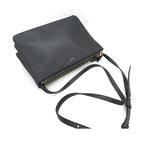 Celine Trio Black Leather Shoulder Bag