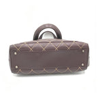 Chanel Wild Stitch Handbag Mini Boston Red