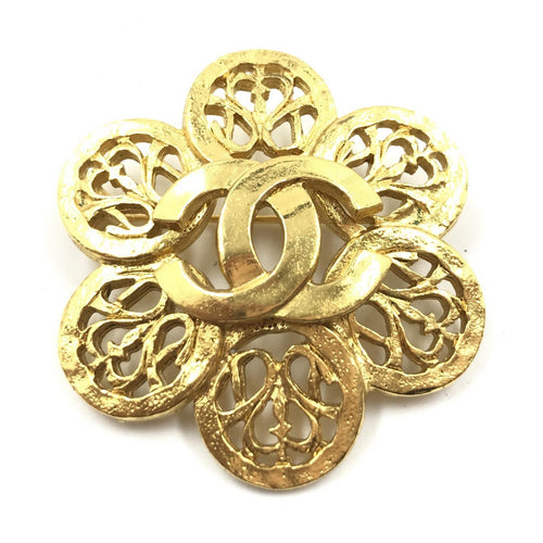 Chanel Costume Jewlery Vintage Brooch Coco Medallian