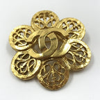 Chanel Costume Jewlery Vintage Brooch Coco Medallian