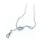 Christian Dior Dior 925 Sterling Silver Antique Art Deco Howard & Co. "Port" Necklace