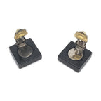 Chanel Coco Mark Square Clip-On Earrings