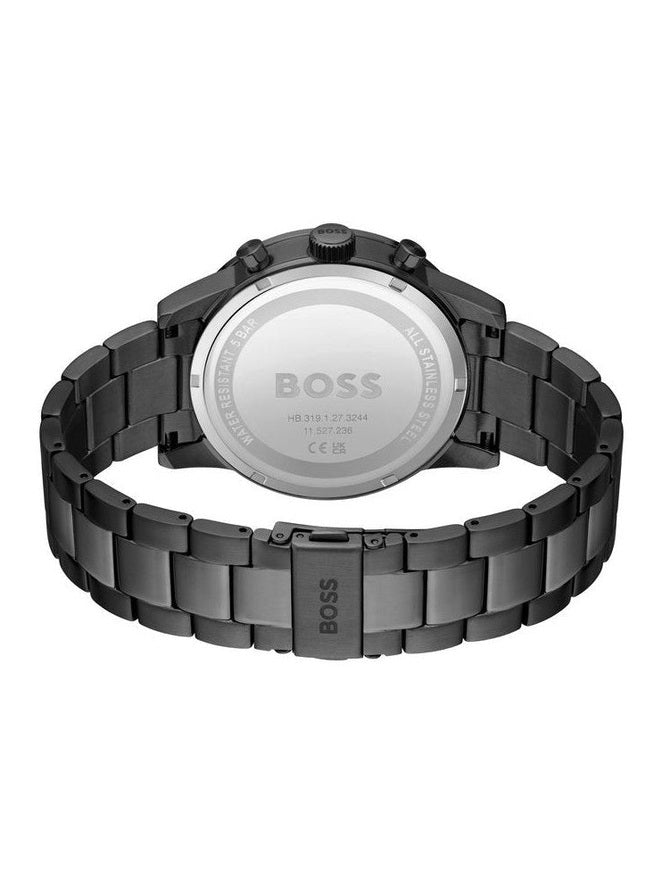 Hugo Boss Gray Stainless Steel Dress Watch