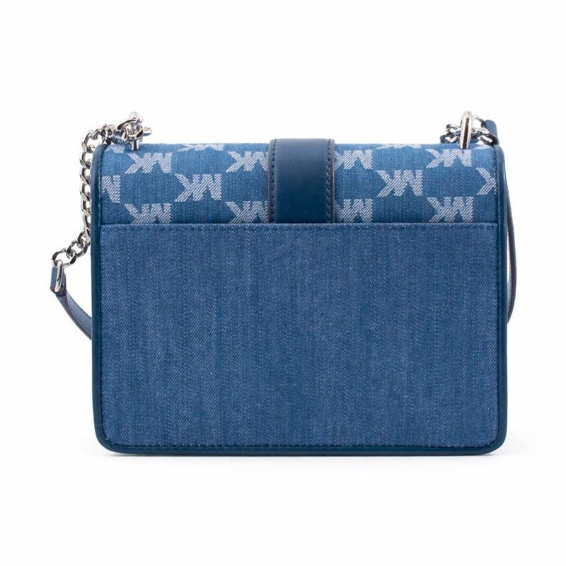 Michael Kors Blue Canvas Crossbody Bag