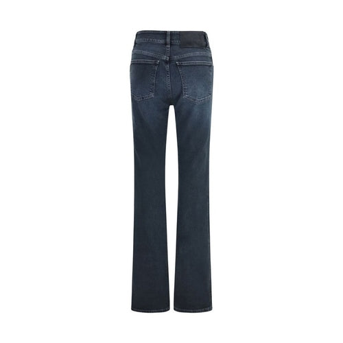 Haikure Blue Cotton Flared Jeans