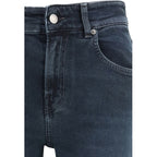 Haikure Blue Cotton Flared Jeans