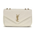 Saint Laurent Beige Lamb Ovis Aries Aries Shoulder Bag