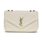 Saint Laurent Beige Lamb Ovis Aries Aries Shoulder Bag
