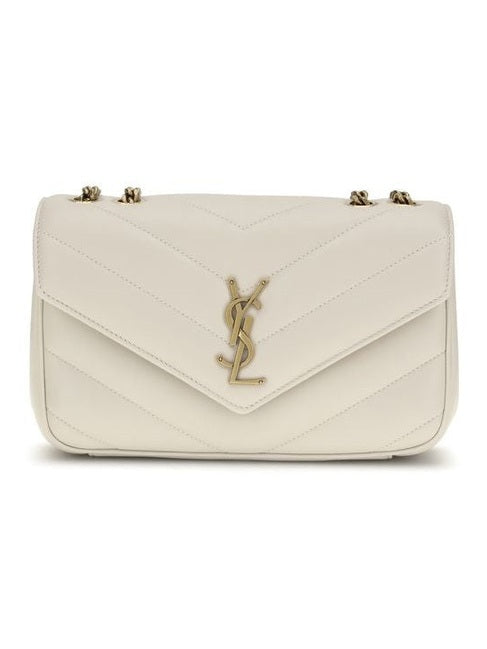 Saint Laurent Beige Lamb Ovis Aries Aries Shoulder Bag