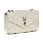 Saint Laurent Beige Lamb Ovis Aries Aries Shoulder Bag