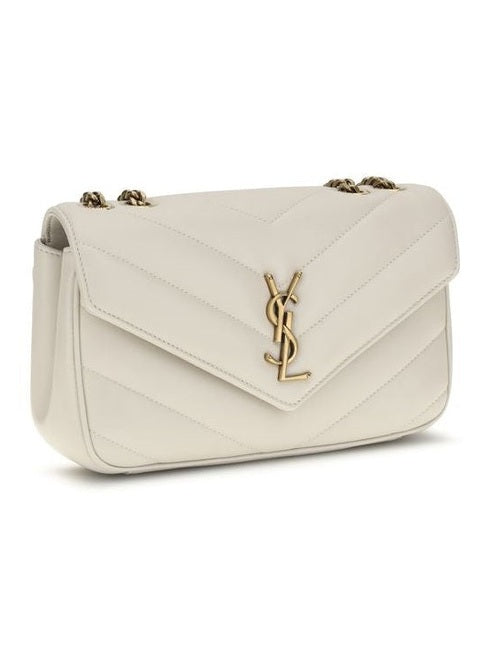 Saint Laurent Beige Lamb Ovis Aries Aries Shoulder Bag