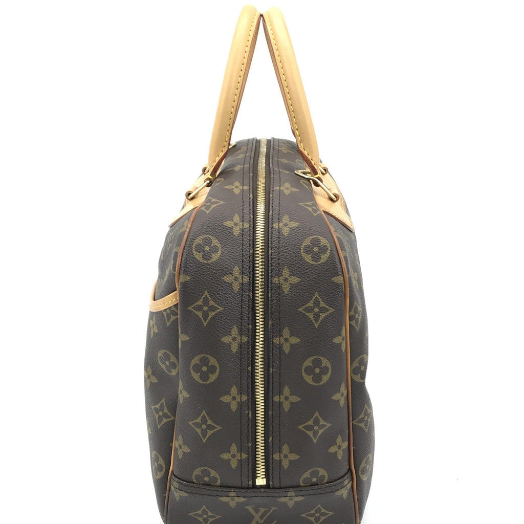 Louis Vuitton Monogram Deauville Handbag With Brown Details