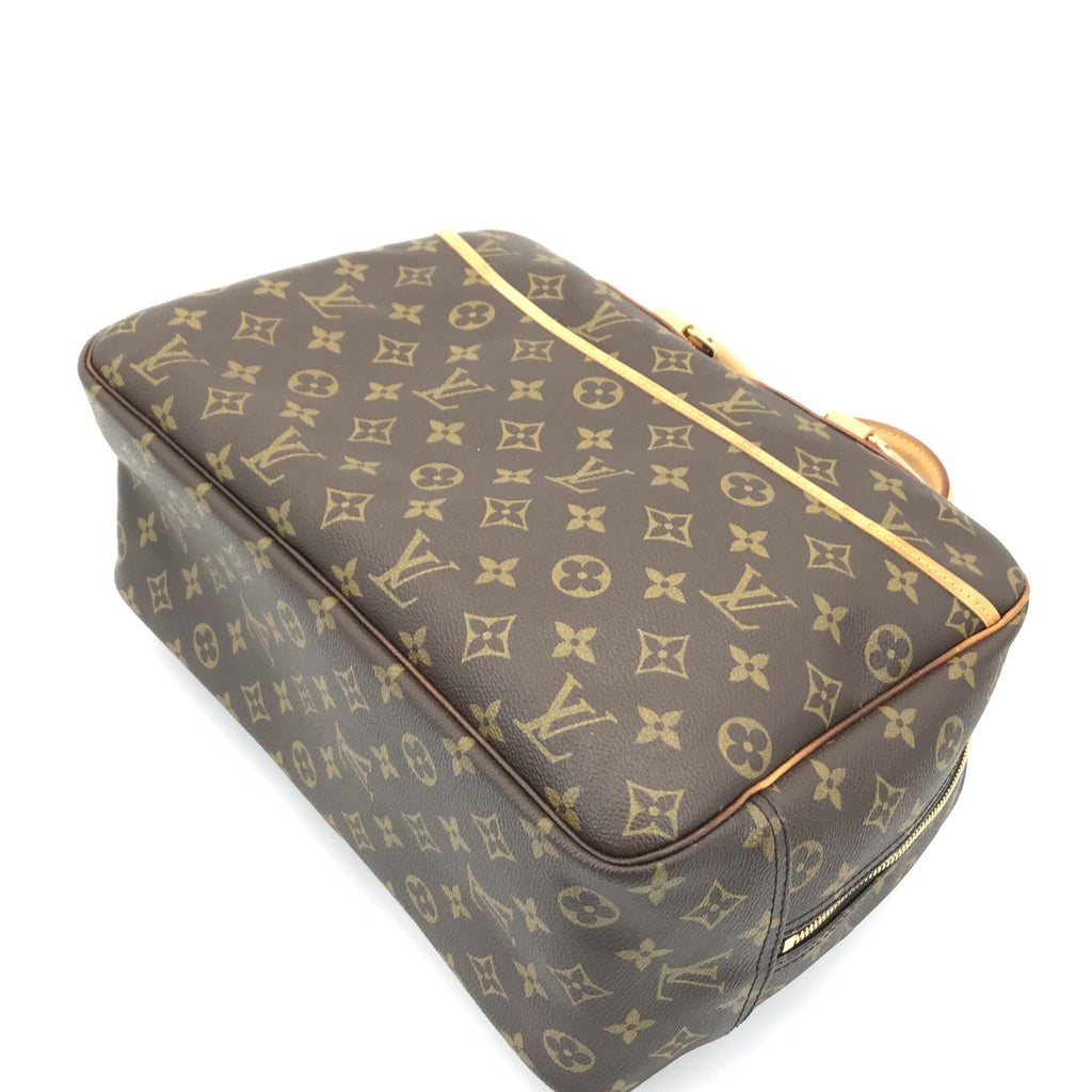 Louis Vuitton Monogram Deauville Handbag With Brown Details