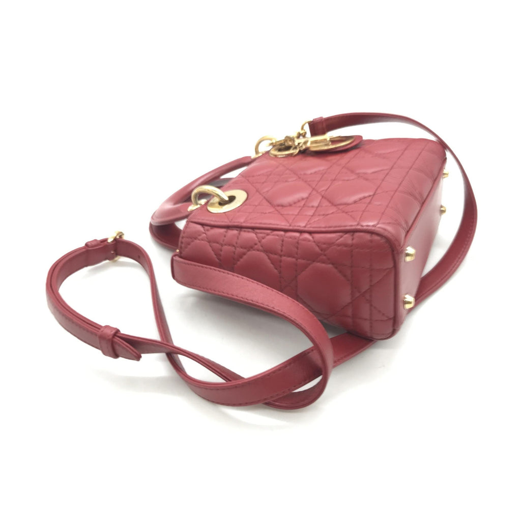 Christian Dior Mini Lady Dior Handbag In Pink