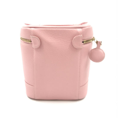 Chanel Pink Caviar Vanity Case With Zipper
