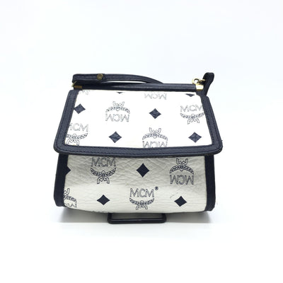 MCM Mini Crossbody Bag White Visetos