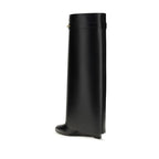 Givenchy Black Calf Leather Bos Taurus Flat Boots