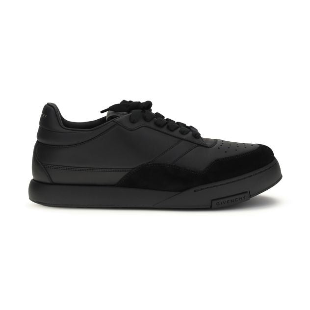Givenchy Black Calf Leather Bos Taurus Low Top Sneakers