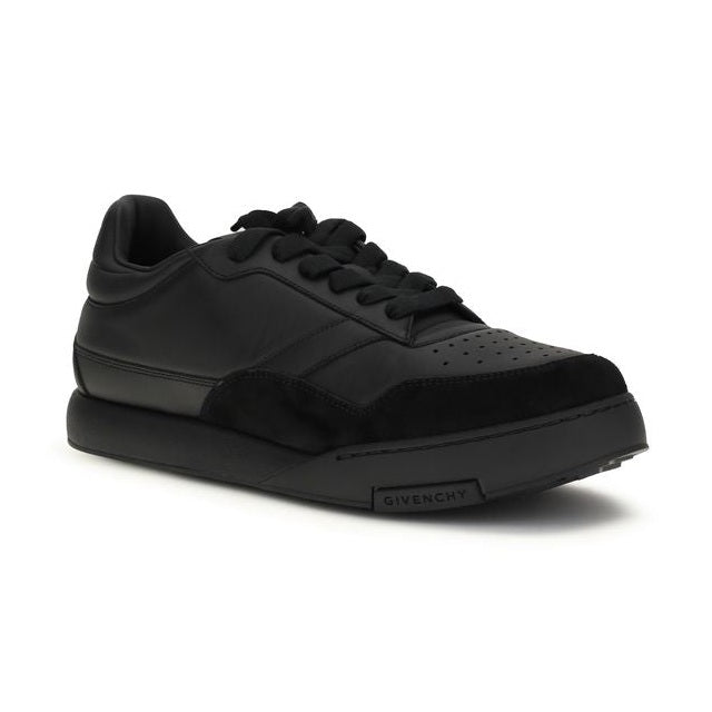 Givenchy Black Calf Leather Bos Taurus Low Top Sneakers