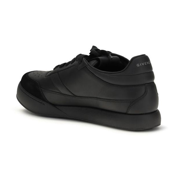 Givenchy Black Calf Leather Bos Taurus Low Top Sneakers