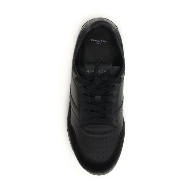 Givenchy Black Calf Leather Bos Taurus Low Top Sneakers