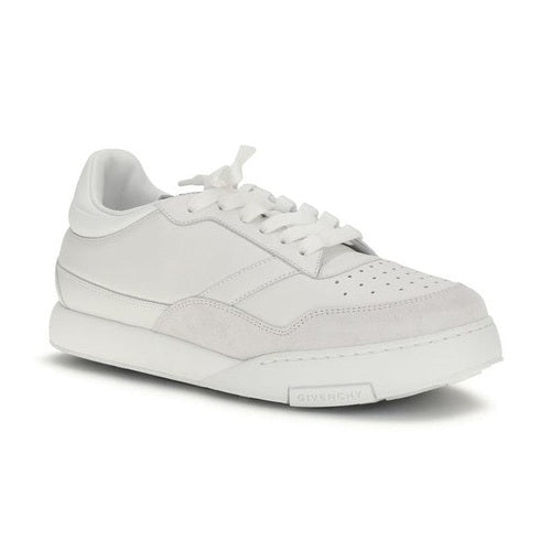 Givenchy White Calf Leather Bos Taurus Low Top Sneakers