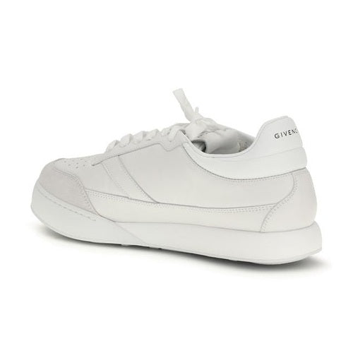 Givenchy White Calf Leather Bos Taurus Low Top Sneakers